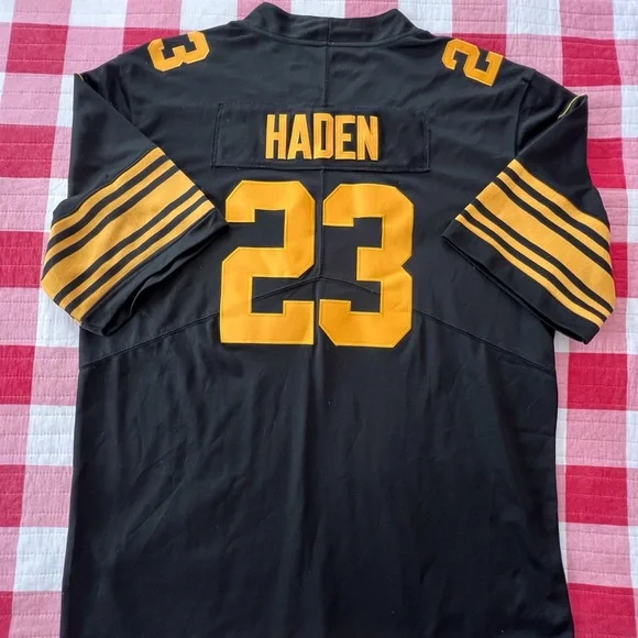 Nike Pittsburgh Steelers Haden NFL Jersey Black and Gold adult size XXL - Picture 10 of 10